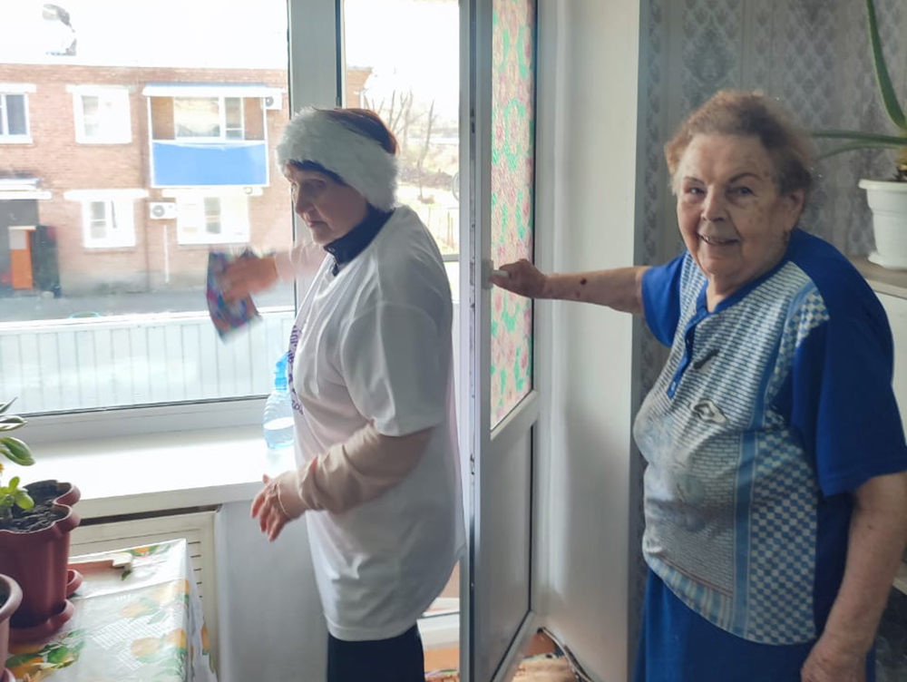 В районе проходят благотворительные акции «Чистый дом» и «Чистый двор».