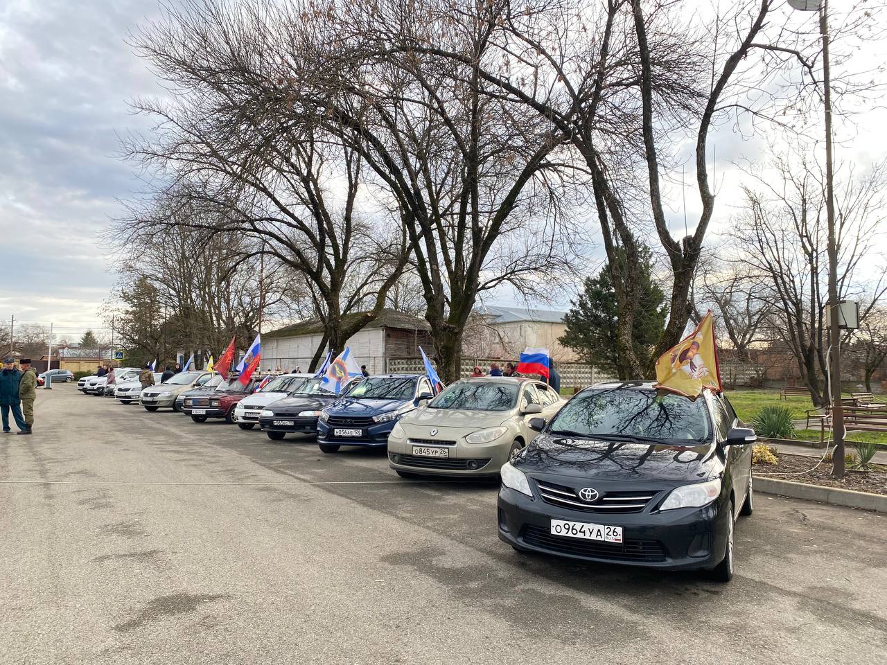 Героев помним имена. Автопробег в станице Григорополисской..