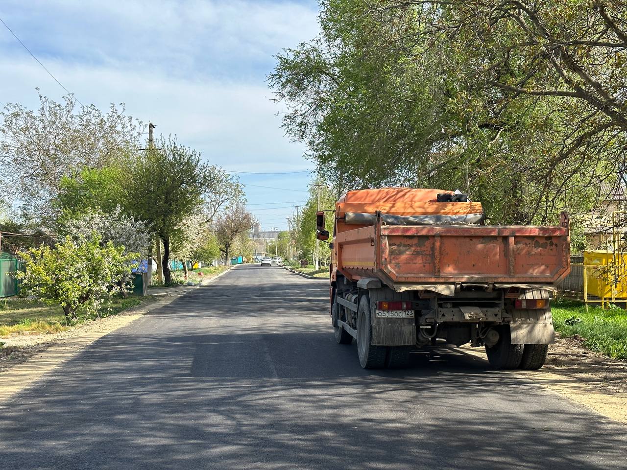 Завершён первый этап ремонта дороги по ул. Гагарина в городе Новоалександровске.