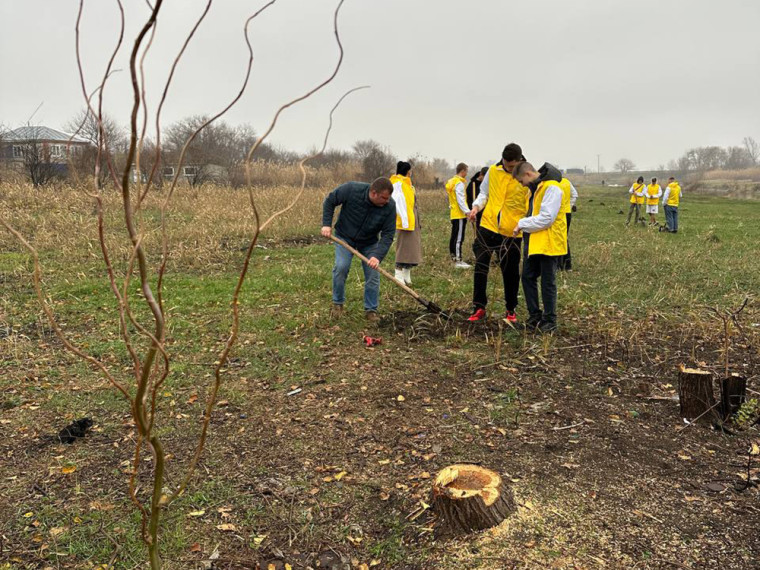 В городе Новоалександровского в рамках субботника состоялась закладка будущего сквера. В городе Новоалександровского в рамках субботника состоялась закладка будущего сквера.